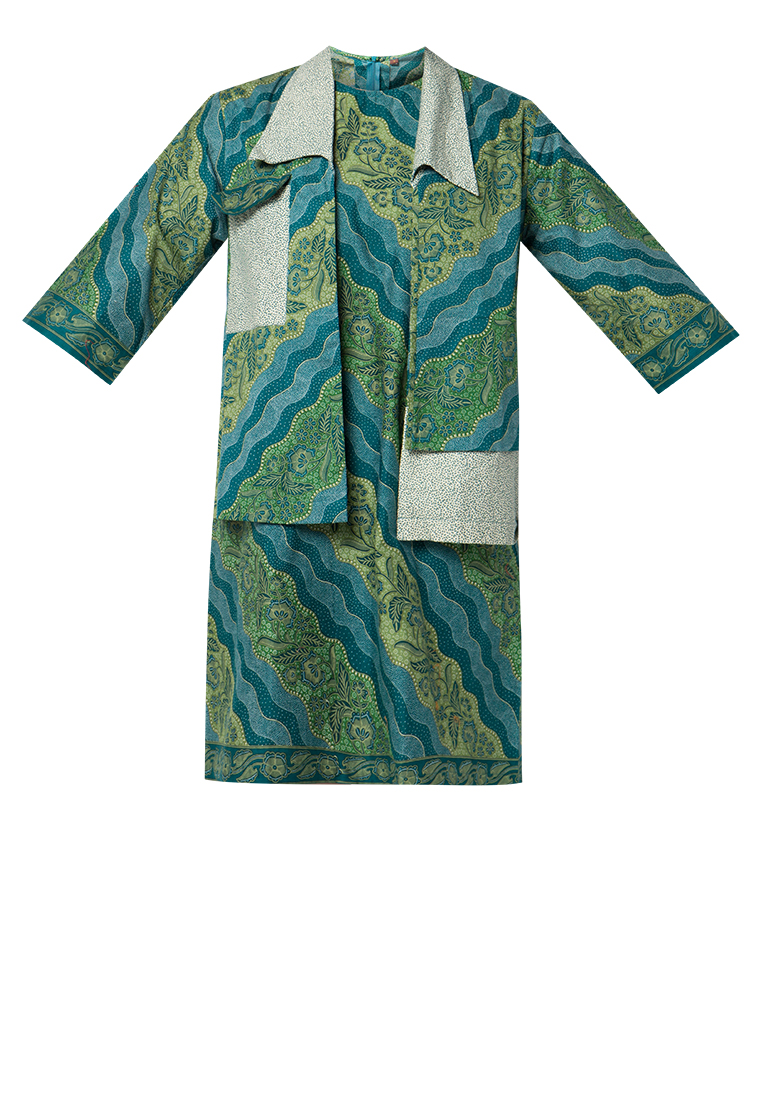 Danar Hadi Dress Batik Motif Lereng Tritik Mix