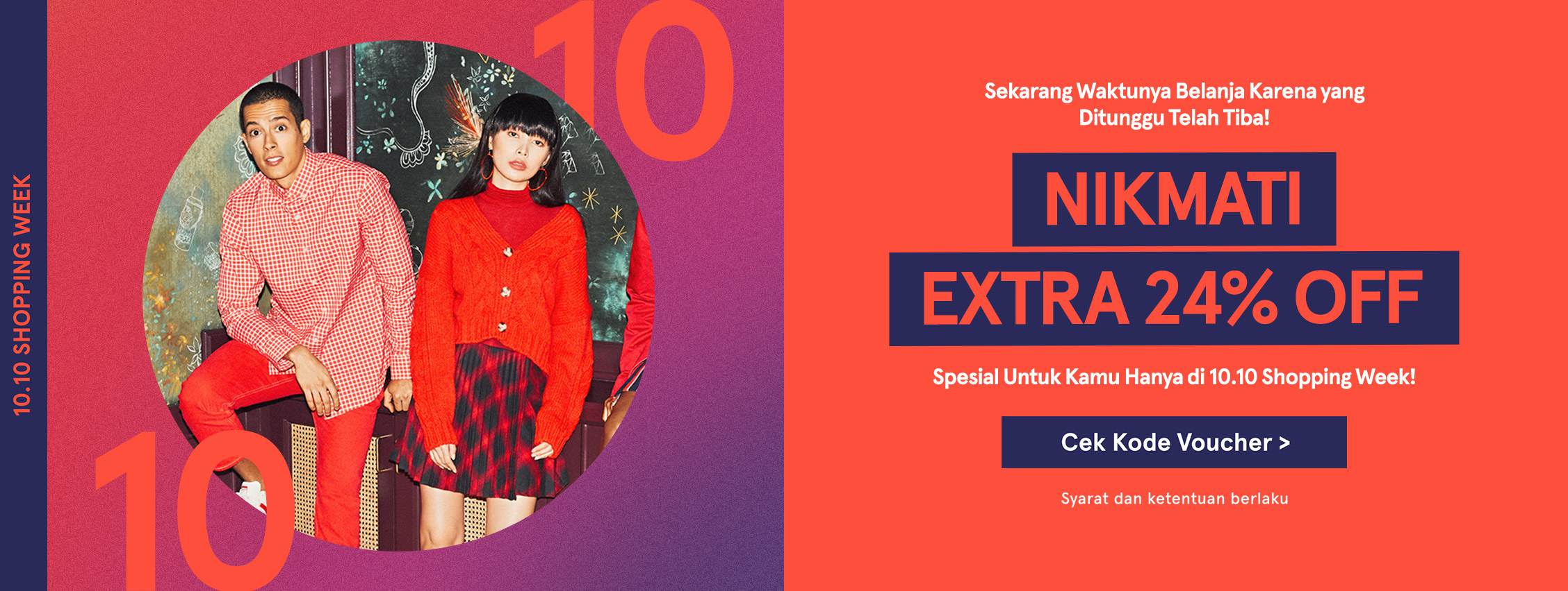 10.10 Pesta Shopping Week - Cashback 10% | ZALORA Indonesia