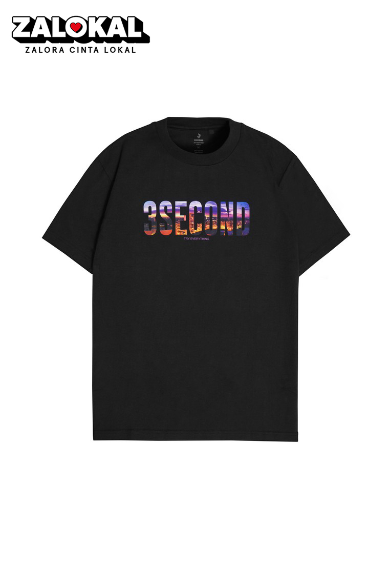 3Second Men's T-Shirt Short Sleeve Cotton San Diego Script OL351223