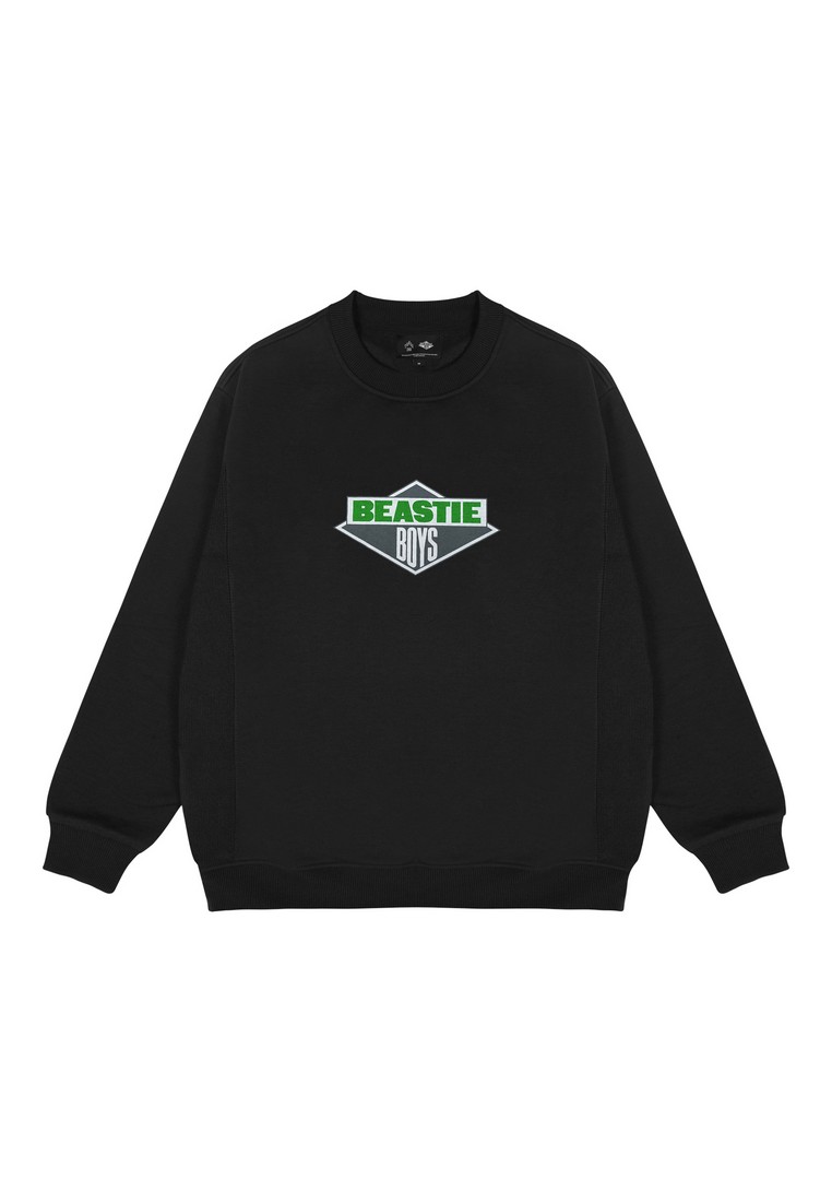 3SECOND Three2nd x Beastie Boys Men's Jacket Crewneck Sweatshirt Regular Fit Logo 080225