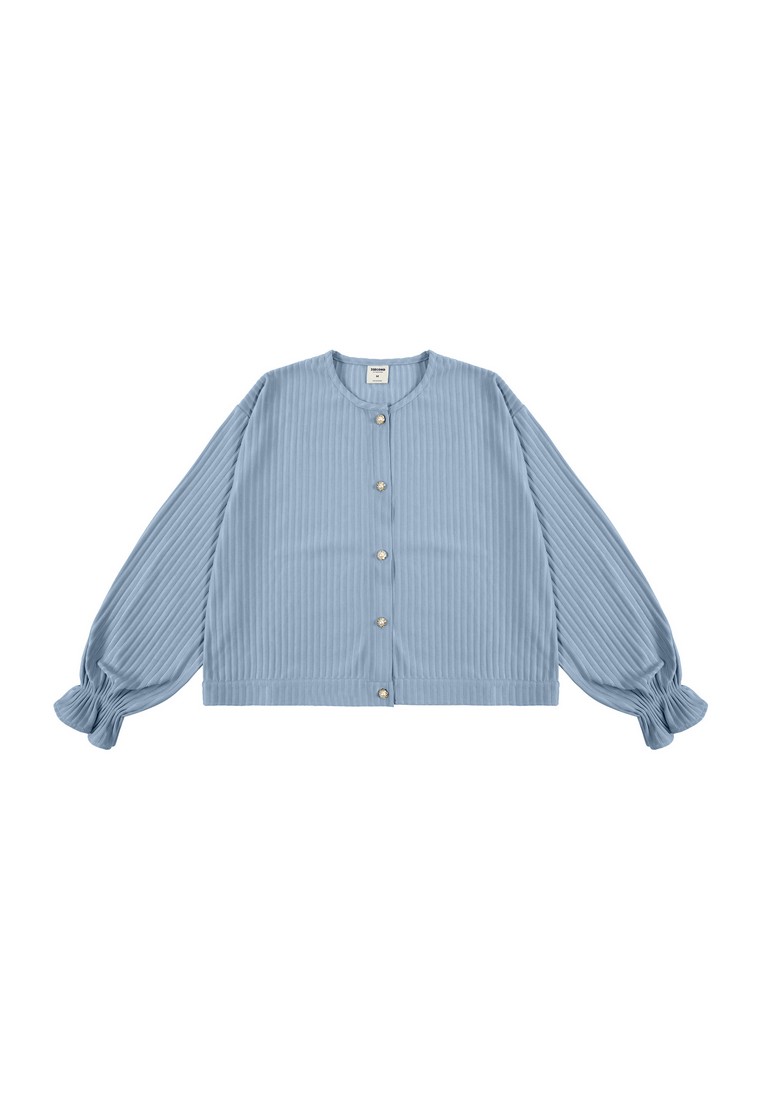 3Second Women's Jacket Knit Cardigan Balloon Sleeve Rafela HP-C040625