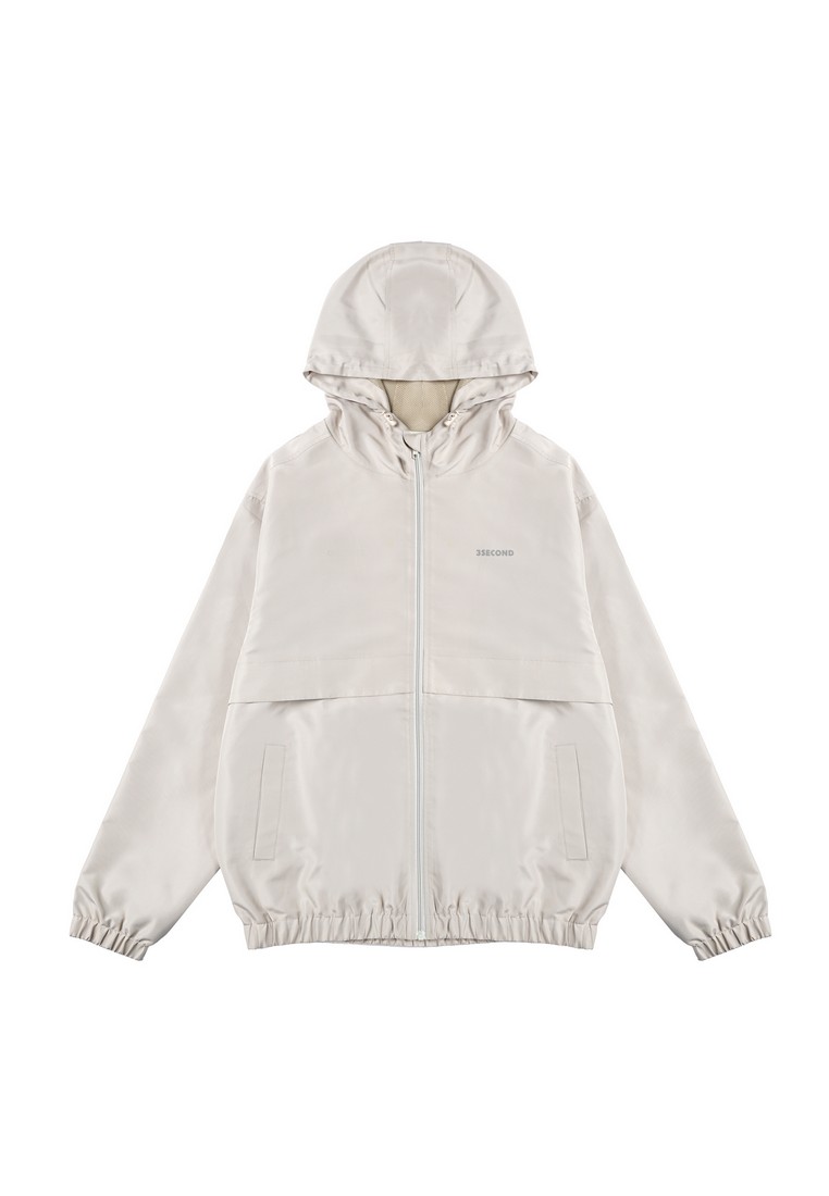 3Second Men's Jacket Zipper Hoodie Regular Fit Polyester Parasol HP-071026