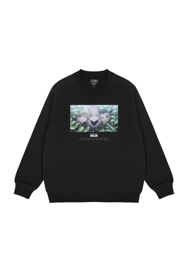 3Second x HunterxHunter Jacket Crewneck Sweatshirt Regular Fit Fleece Shachmono 021225