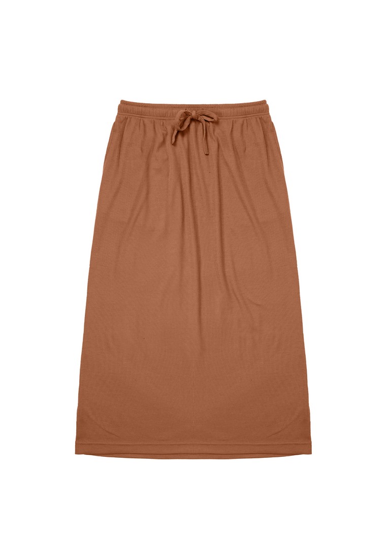 3Second Women's Straight Skirt Knit Drawstring Orchid HP-C010825