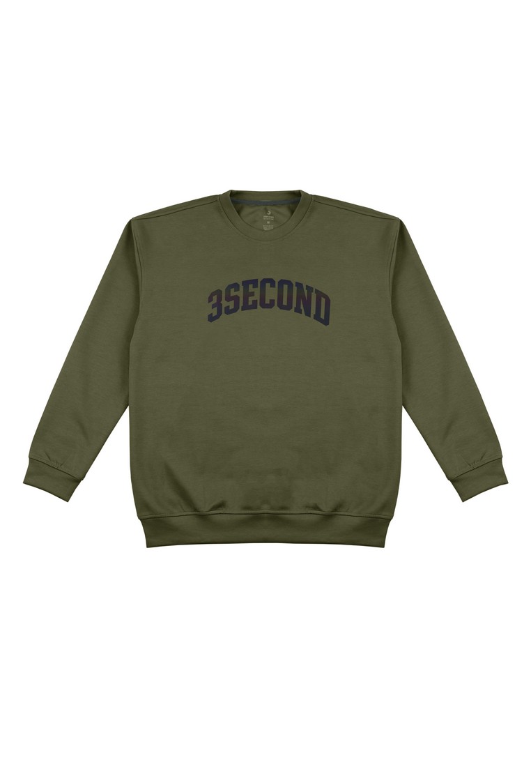 3Second Men's Jacket Sweater Crewneck Oversized Fit Sweaty OL-C020924