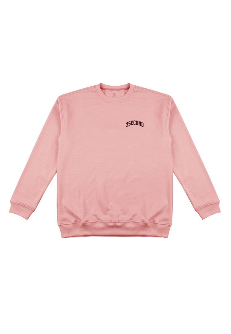 3Second Men's Jacket Sweater Crewneck Oversized Fit Sweety OL-C090924