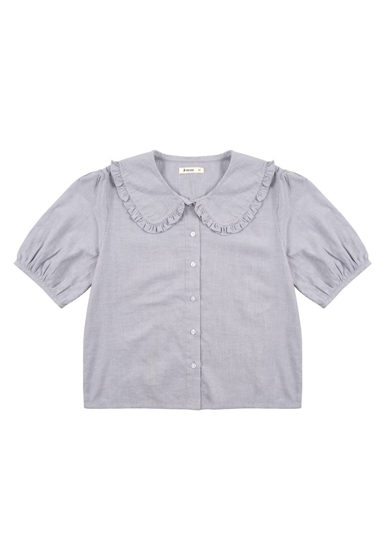 3Second Women's Blouse Shirt Boxy Fit Puffed Sleeve Debora 030924