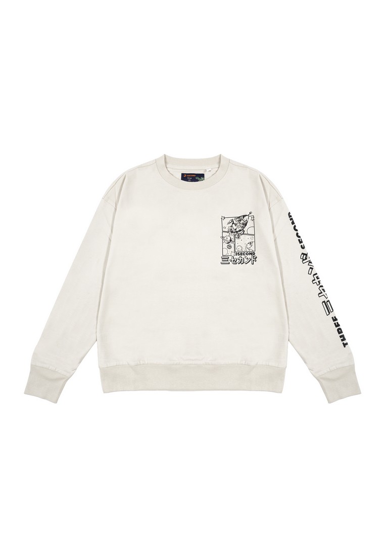 3Second Kids Boy's Jacket Crewneck Sweatshirt Regular Fit Cotton Jojo Rocket HP-C020125