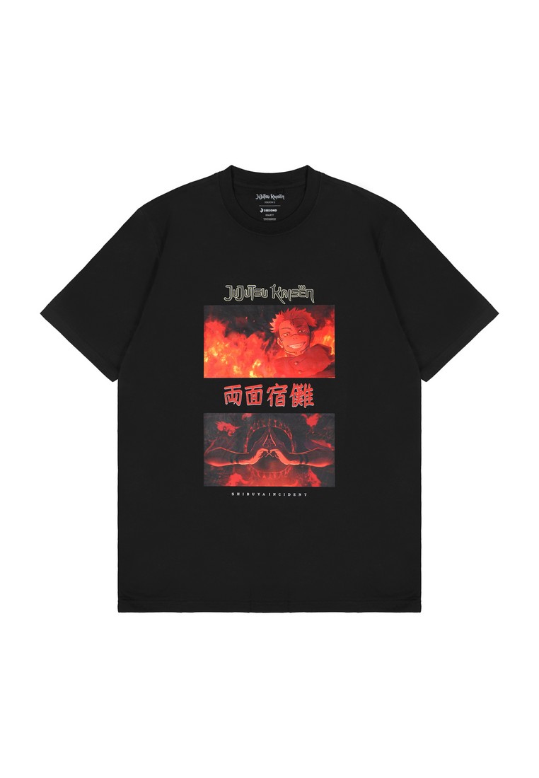 3Second x Jujutsu Kaisen T-Shirt Short Sleeve Regular Fit Cotton Shibuya Incident 44 180226