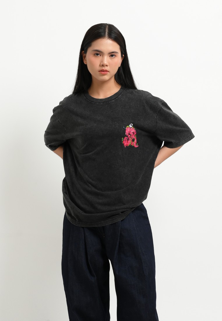 3Second Kaos Unisex Lengan Pendek Relaxed Fit Katun Carlos 290125