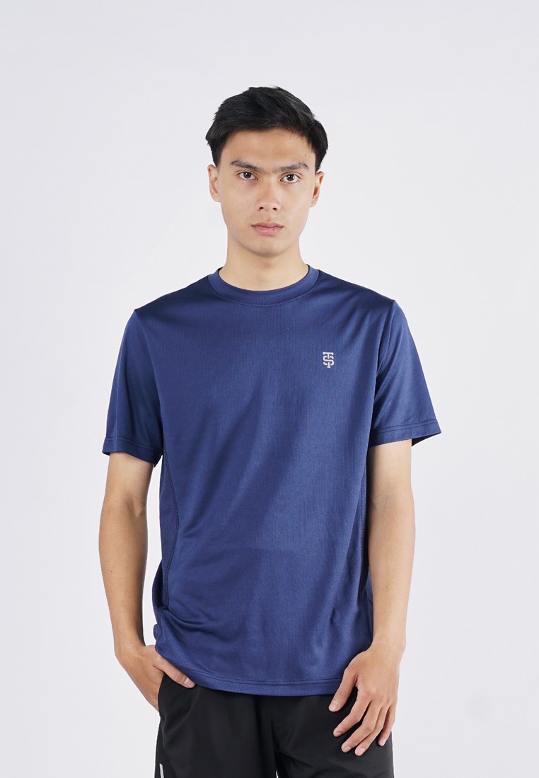 3Second Men's T-Shirt Short Sleeve Slim Fit Polyester Sporty Curry C270725