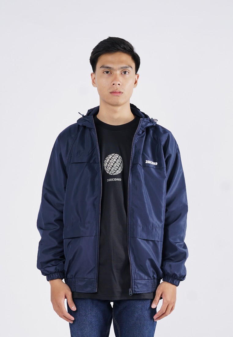 3Second Men's Windbreaker Jacket Regular Fit Taslan Vanko OL-030525