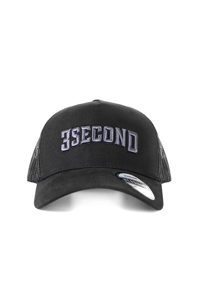 3Second Men's Trucker Hat Logo Script Detroit C051124