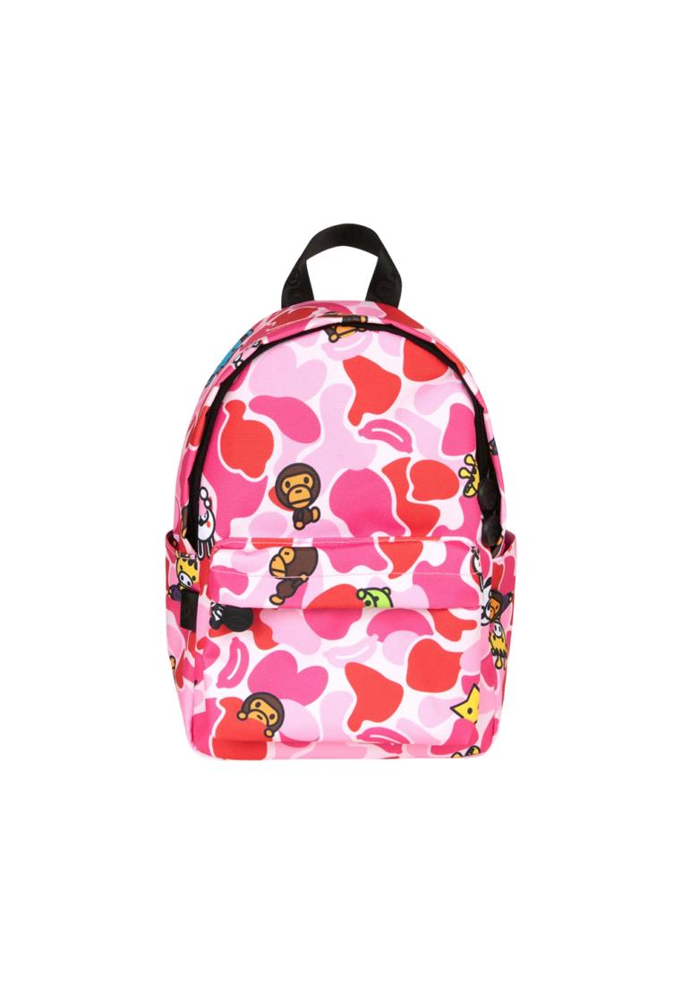 AAPE BY BATHING APE Baby Milo & Friends Small Camo Backpack Red Multi