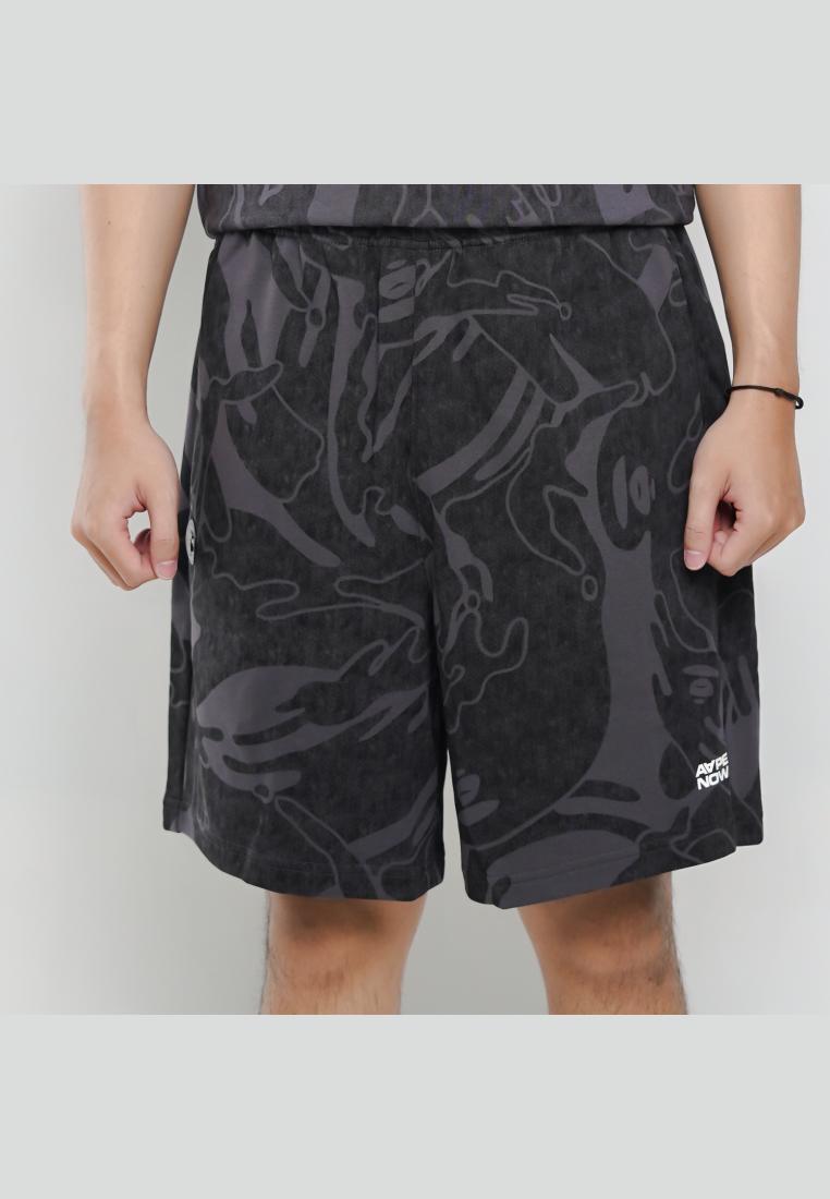 AAPE BY BATHING APE Celana AAPE NOW CAMO SS26 WASHED GREY SHORT PANTS 100% ORIGINAL