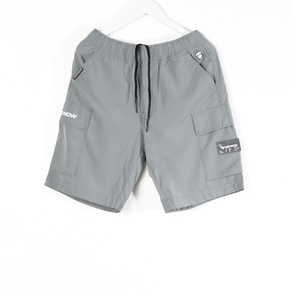 AAPE BY BATHING APE Celana AAPE NOW CARGO POCKET GREY SHORT PANTS 100% ORIGINAL