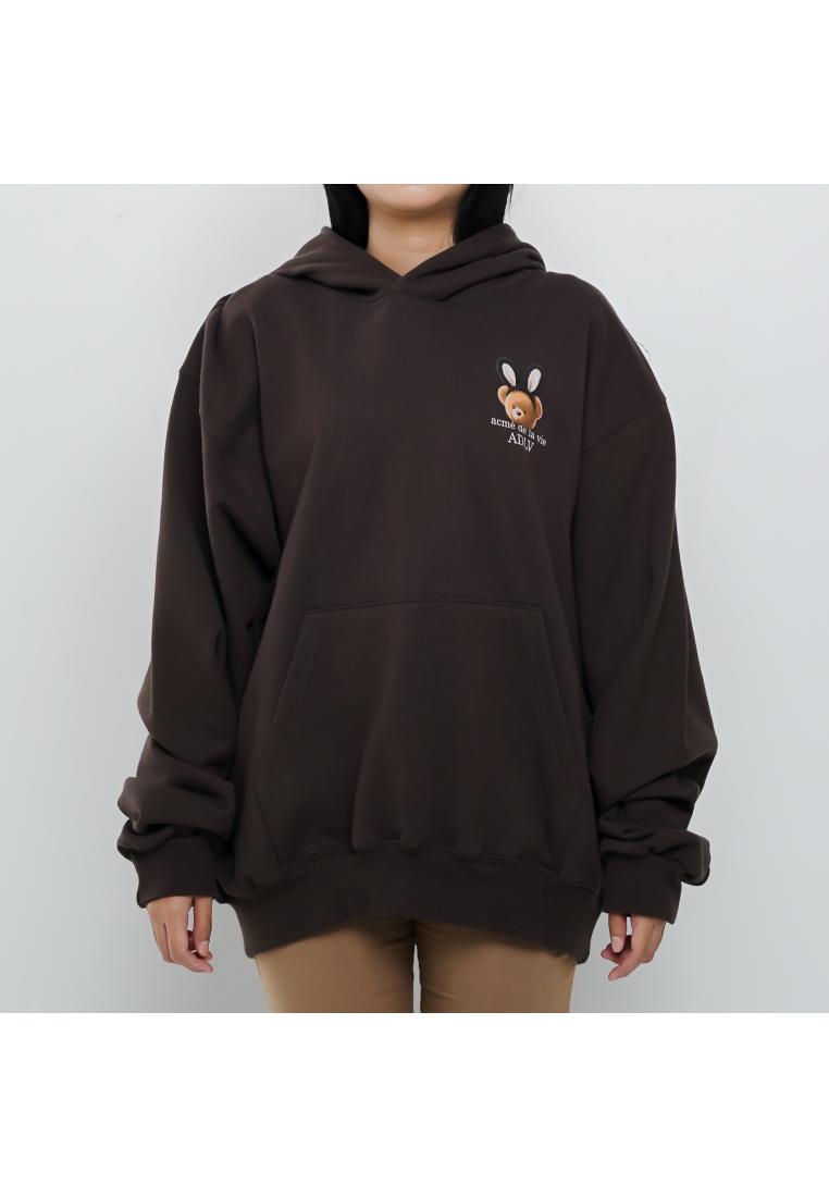 Acme De La Vie Hoodie ADLV FUZZY BEAR BUNNY BLACK DARK BROWN HOODIE 100% ORIGINAL