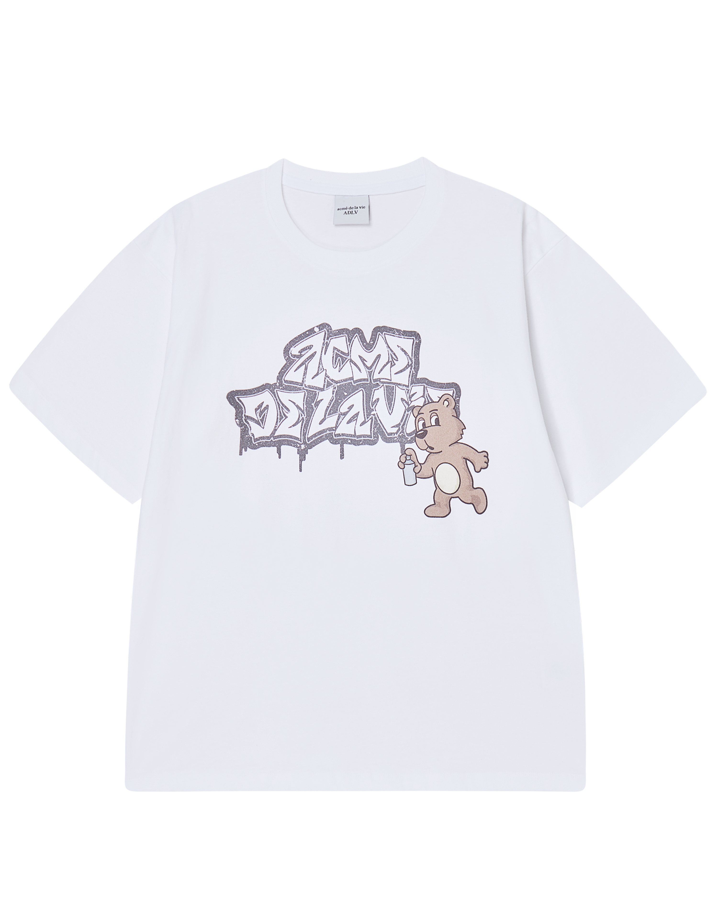 Acme De La Vie AC BEAR SPRAY SHORT SLEEVE T-SHIRT WHITE