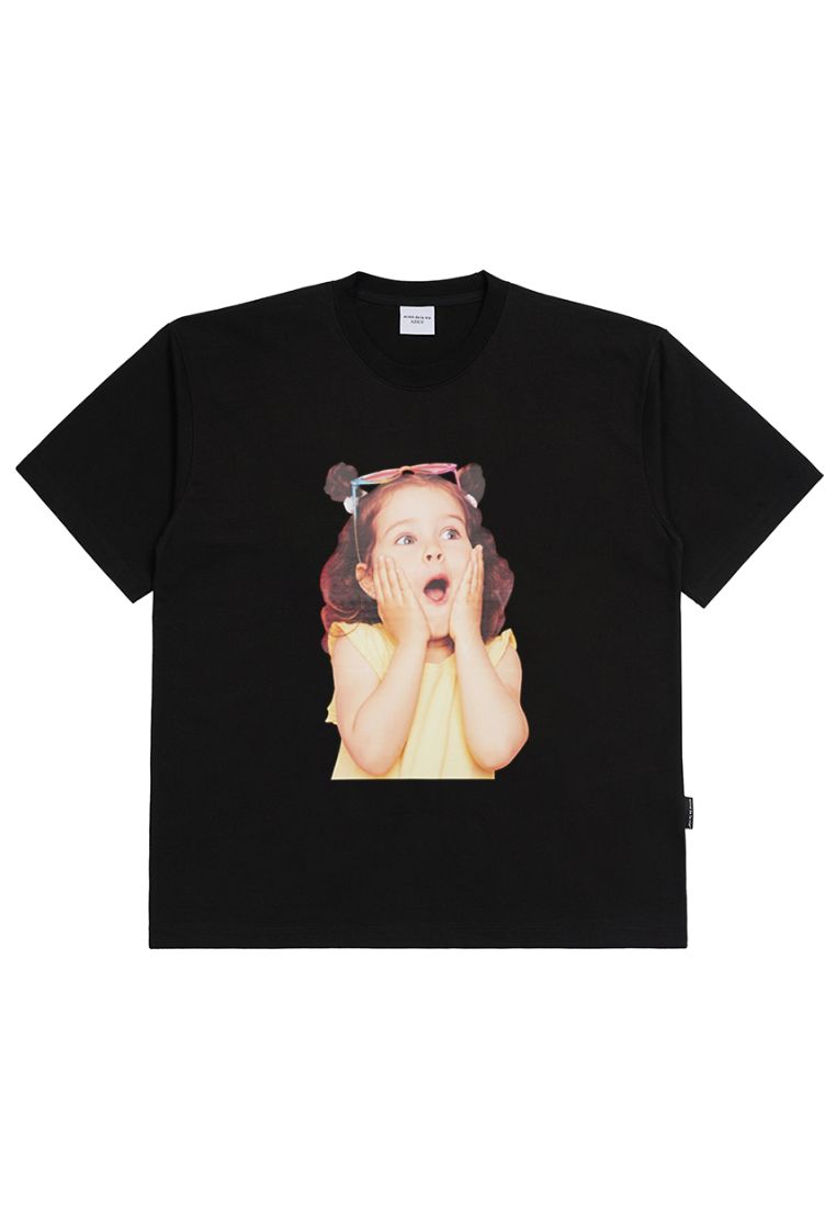 Acme De La Vie Baby Face Sunglasses Girl Short Sleeve T-Shirt Black