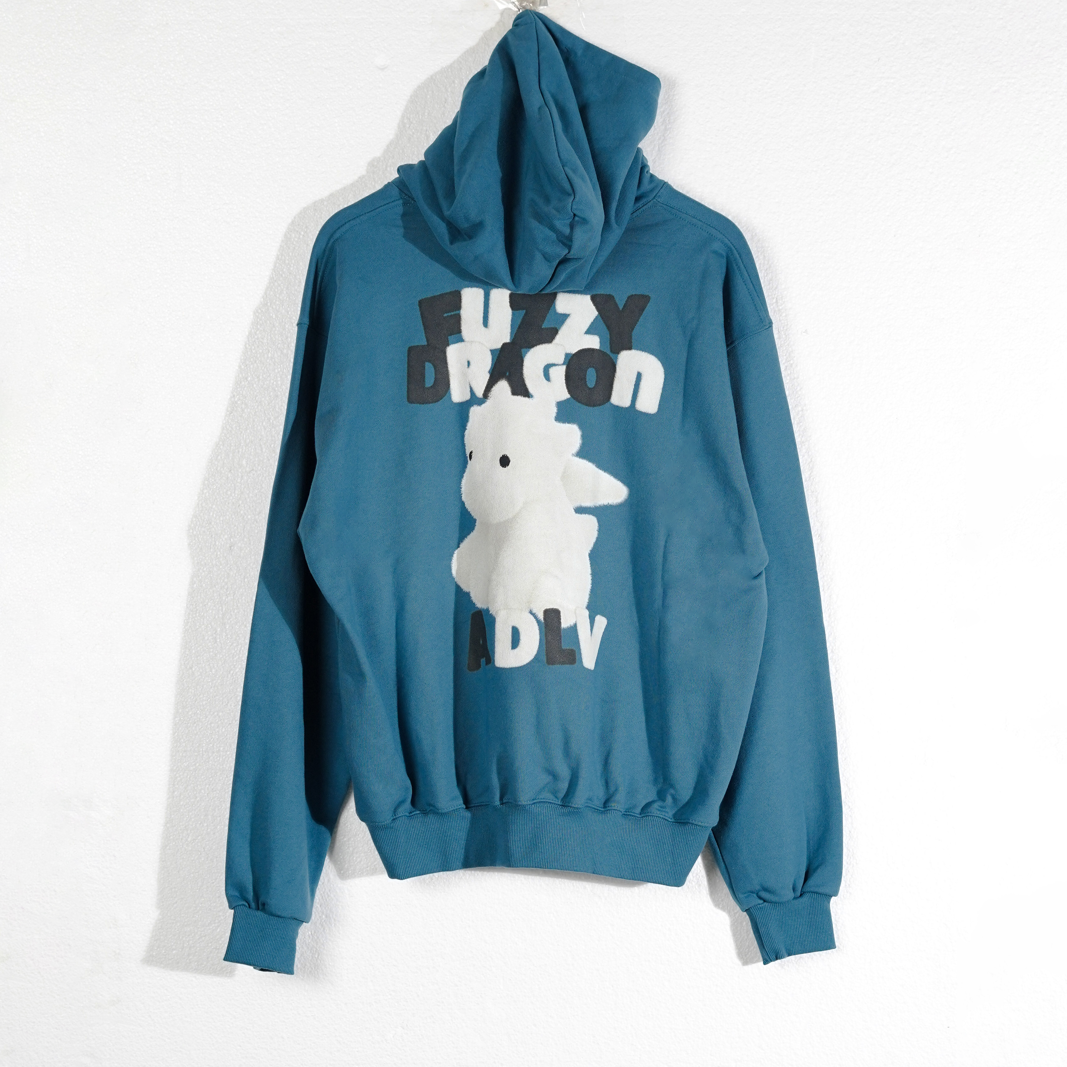 Acme De La Vie Hoodie ADLV FONT FUZZY DRAGON WHITE BLACK BLUE HOODIE 100% ORIGINAL