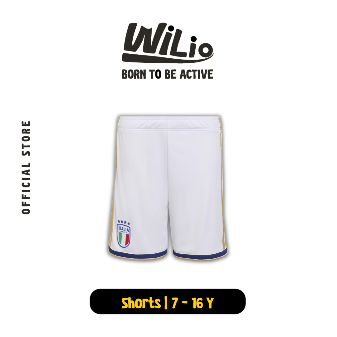 ADIDAS Italy FIGC 26 Home Shorts JY7606 - Celana Pendek Anak (Putih)