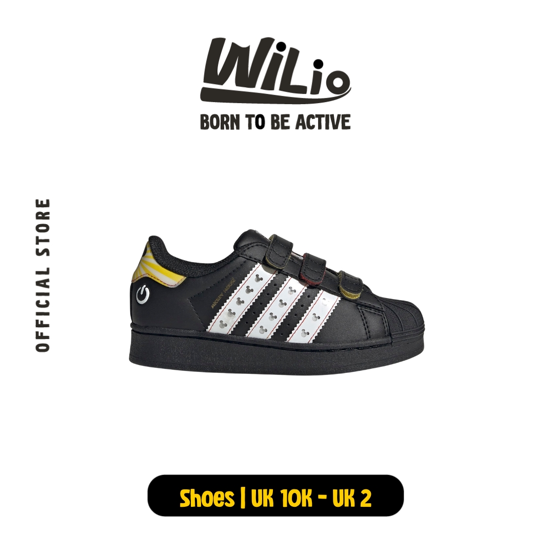 ADIDAS Disney Superstar Led Lights Cf C JP8087 - Sepatu Anak (Hitam)