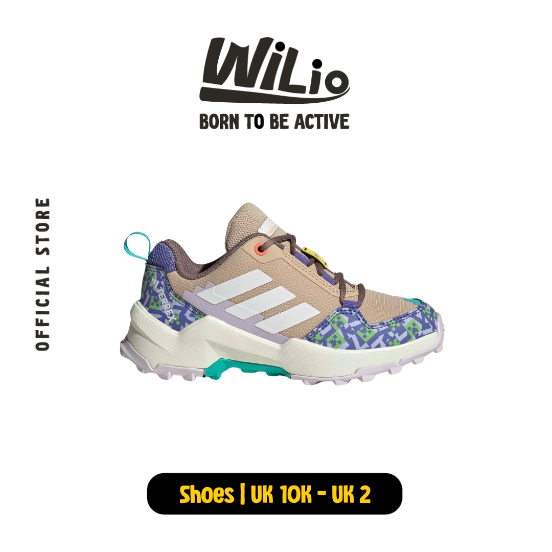 ADIDAS Minecraft Terrex Ax4R Hiking Shoes JR1298 - Sepatu Anak (Cream)