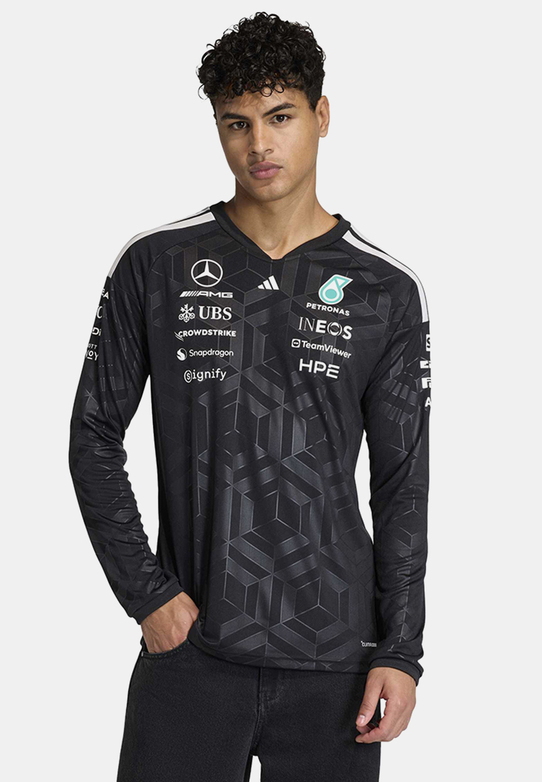 ADIDAS Motorsport MERCEDES - AMG PETRONAS FORMULA 1 TEAM DRIVER JERSEY LONGSLEEVE Men Black KF0148