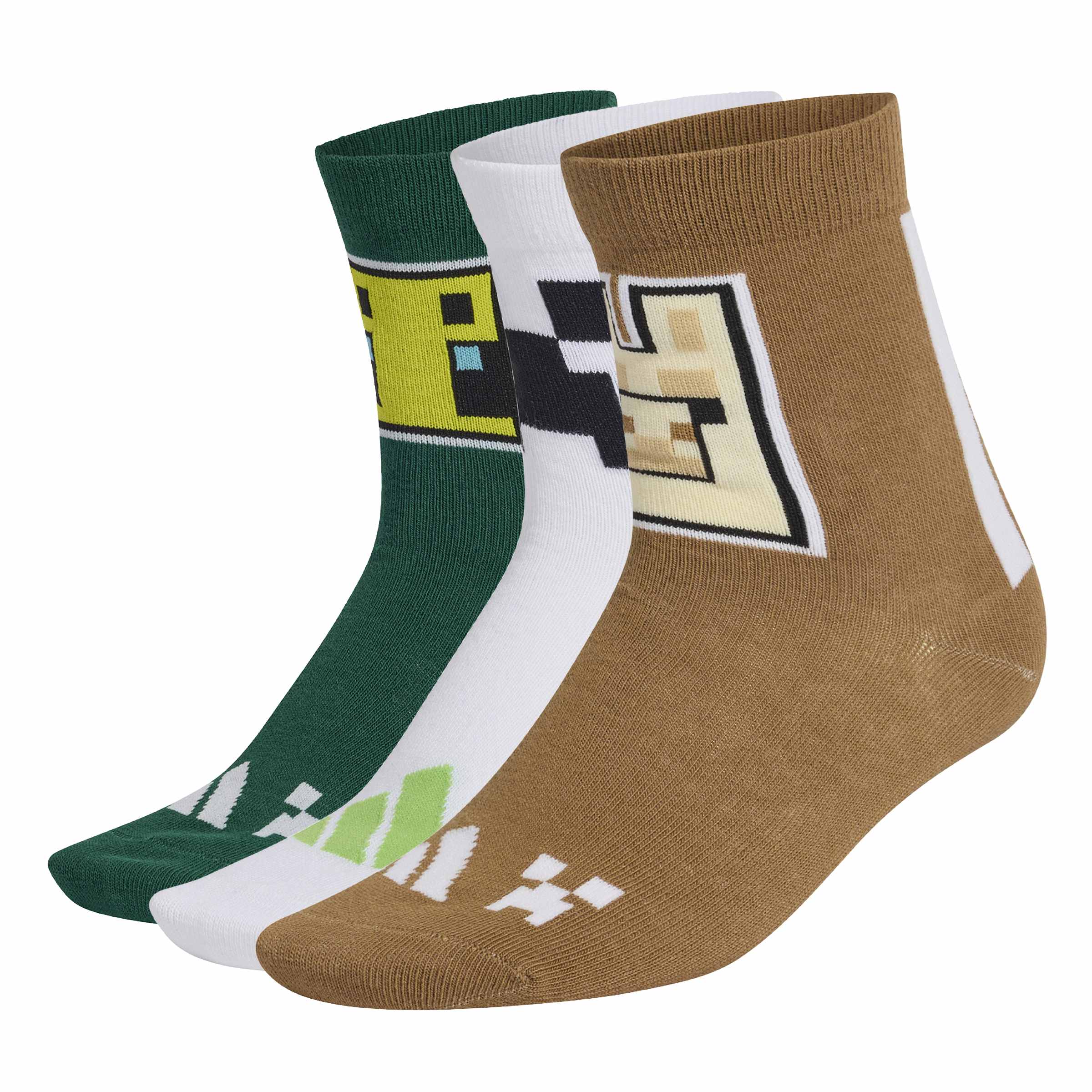 ADIDAS Minecraft Youth Socks KA9902 - Kaos Kaki (Multicolor)