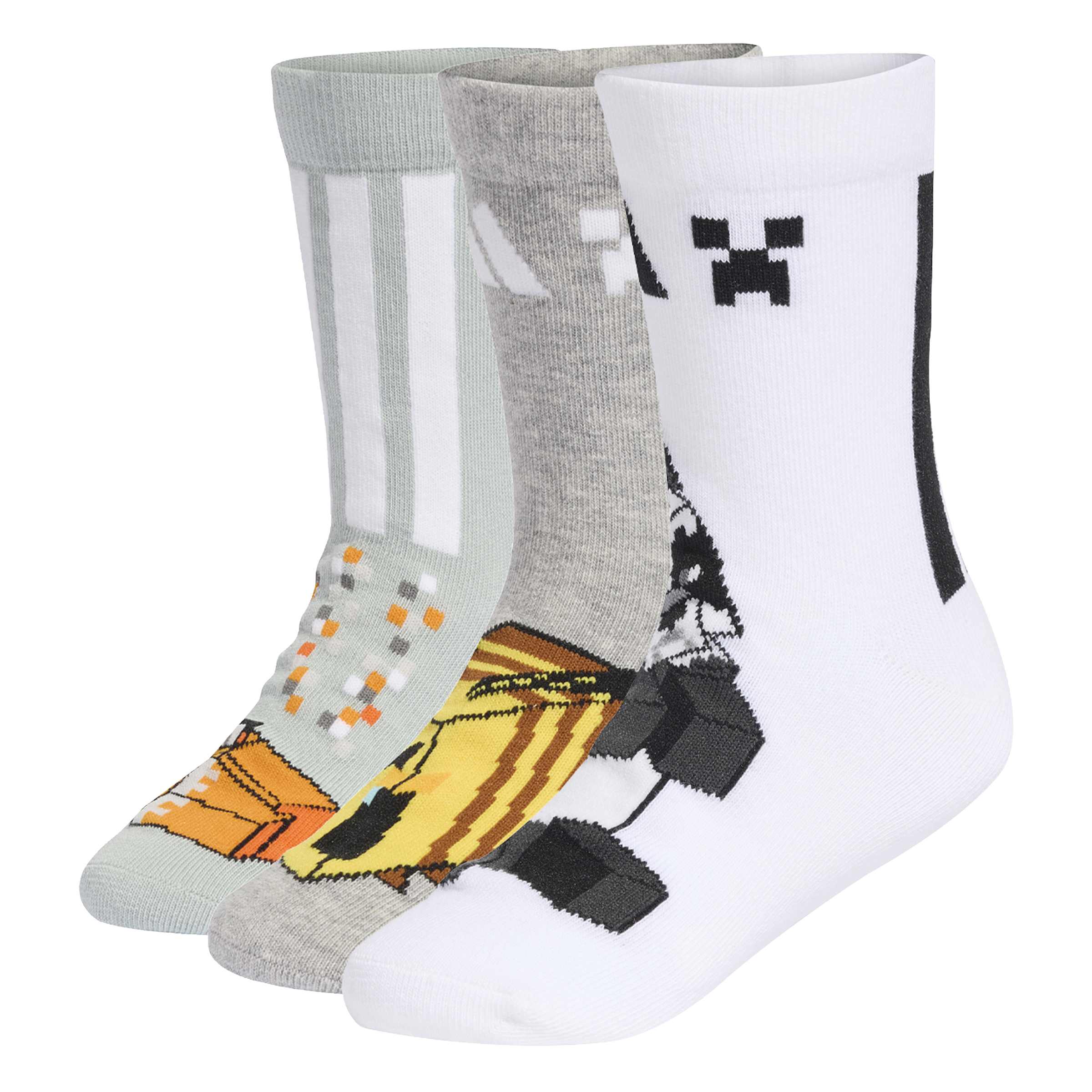 ADIDAS Minecraft Youth Socks KA9904 - Kaos Kaki (Multicolor)