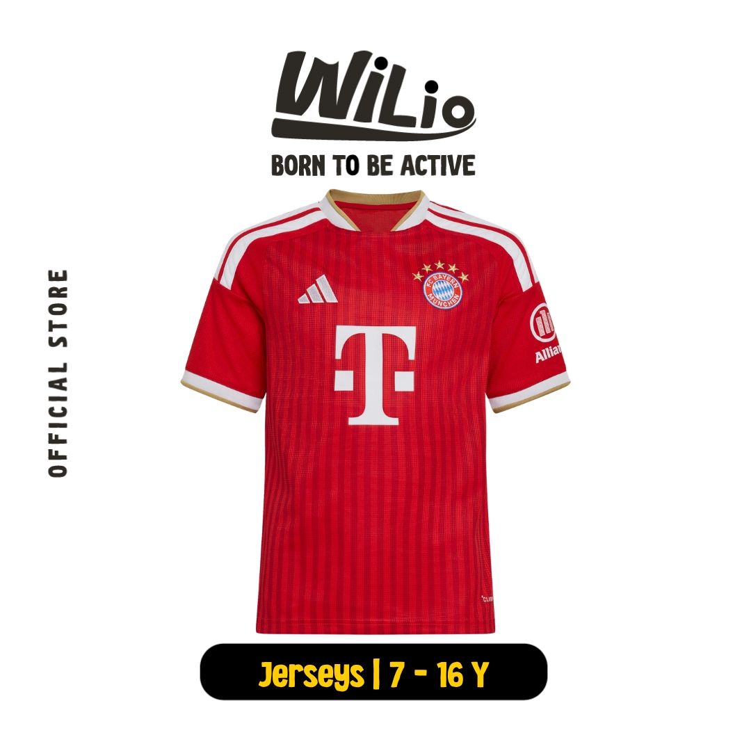 ADIDAS FC Bayern 26/27 Home Kids Jersey JZ3098 - Jersey Anak (Merah)