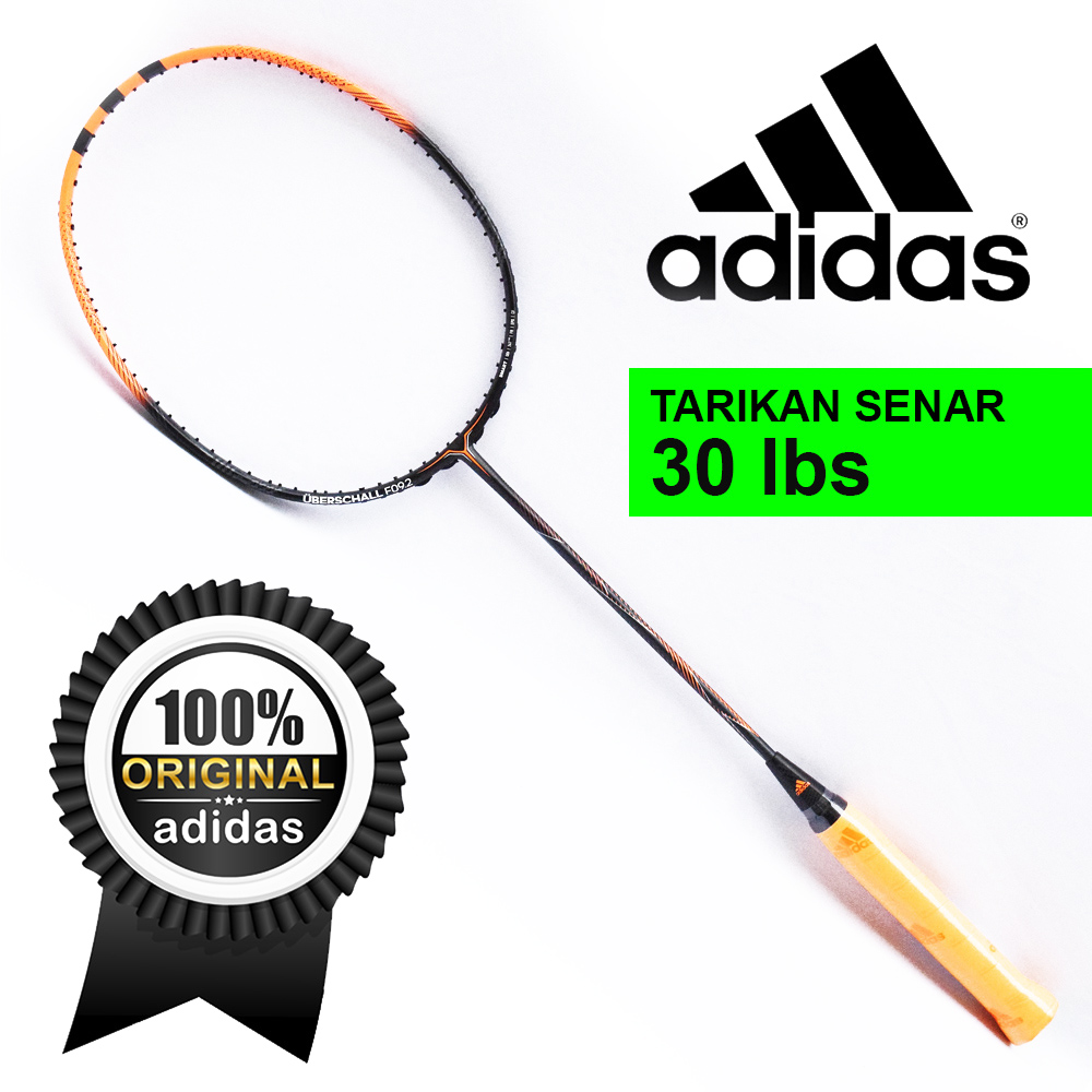 Adidas Badminton Raket Bulutangkis Badminton Adidas uberschall F09.2 Black
