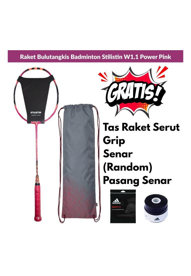 Adidas Badminton Raket Bulutangkis Badminton Adidas Stilistin W1.1 Power Pink GRATIS senar, grip dan