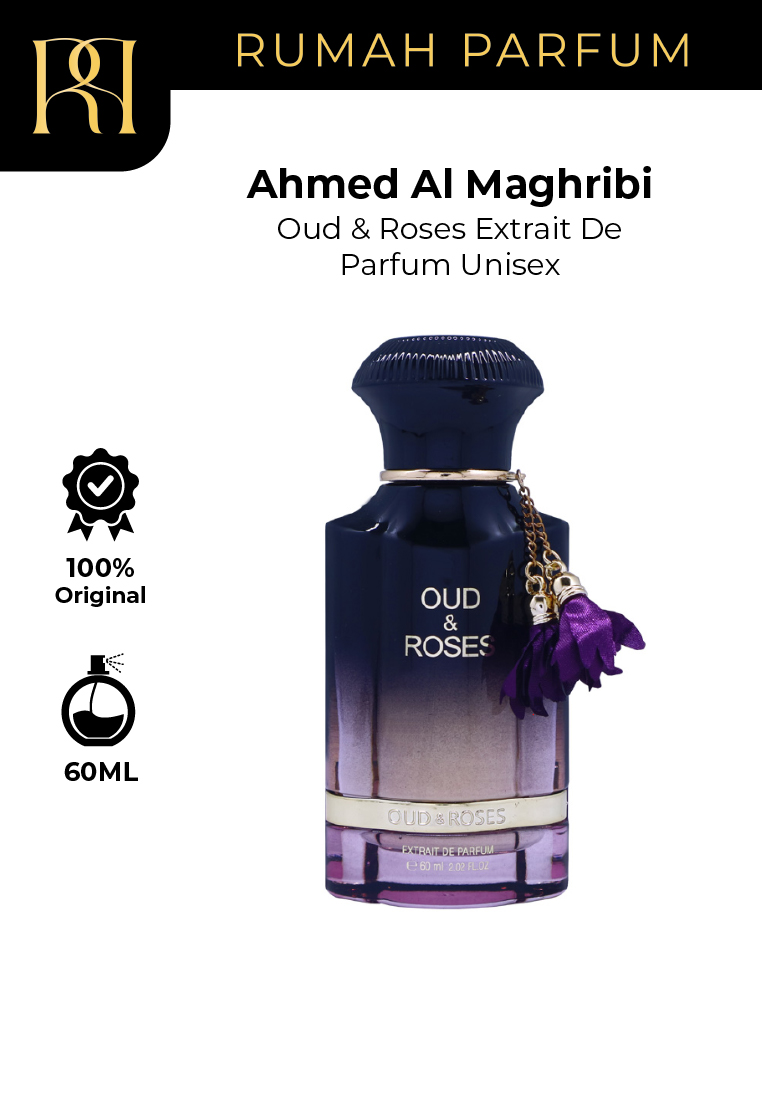 Ahmed Al Maghribi Oud & Roses Extrait De Parfum Unisex 60 ML