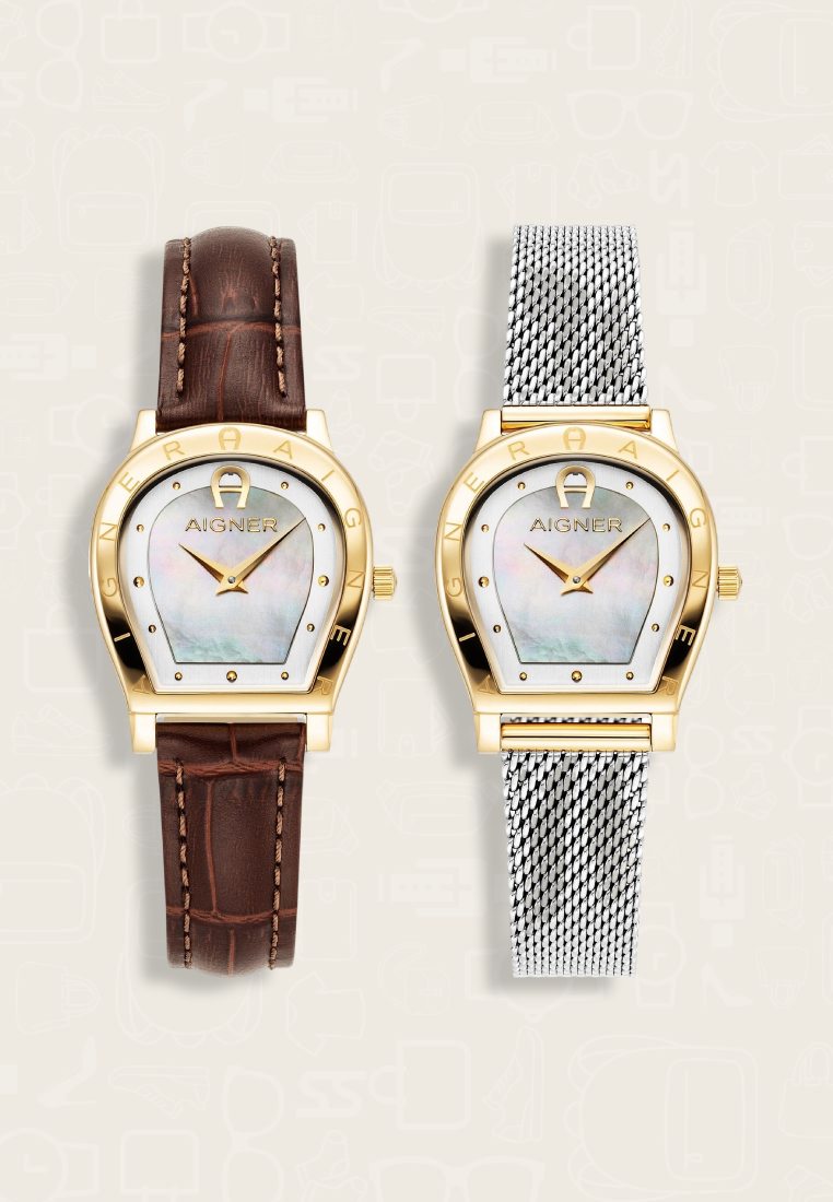 Aigner Jam Tangan Wanita Aigner Leather Strap