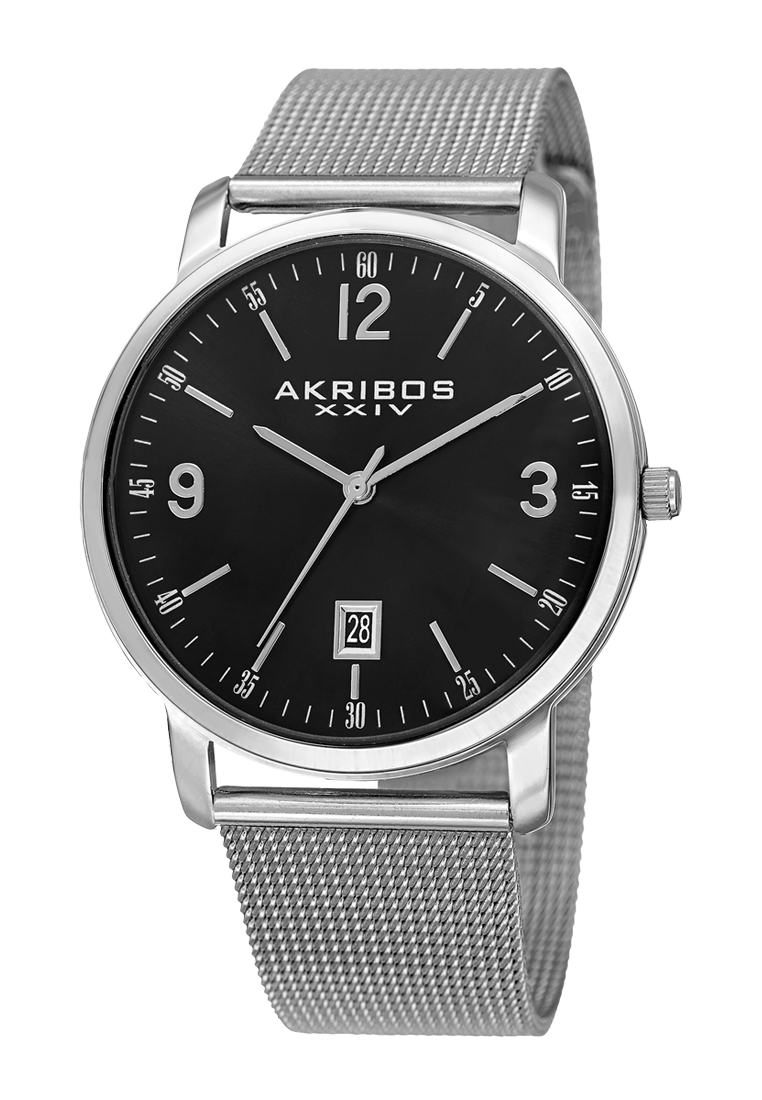 Akribos XXIV Omni Men's Sunburst Dial Calender AK858-SSB Jam Tangan Pria Quartz Analog