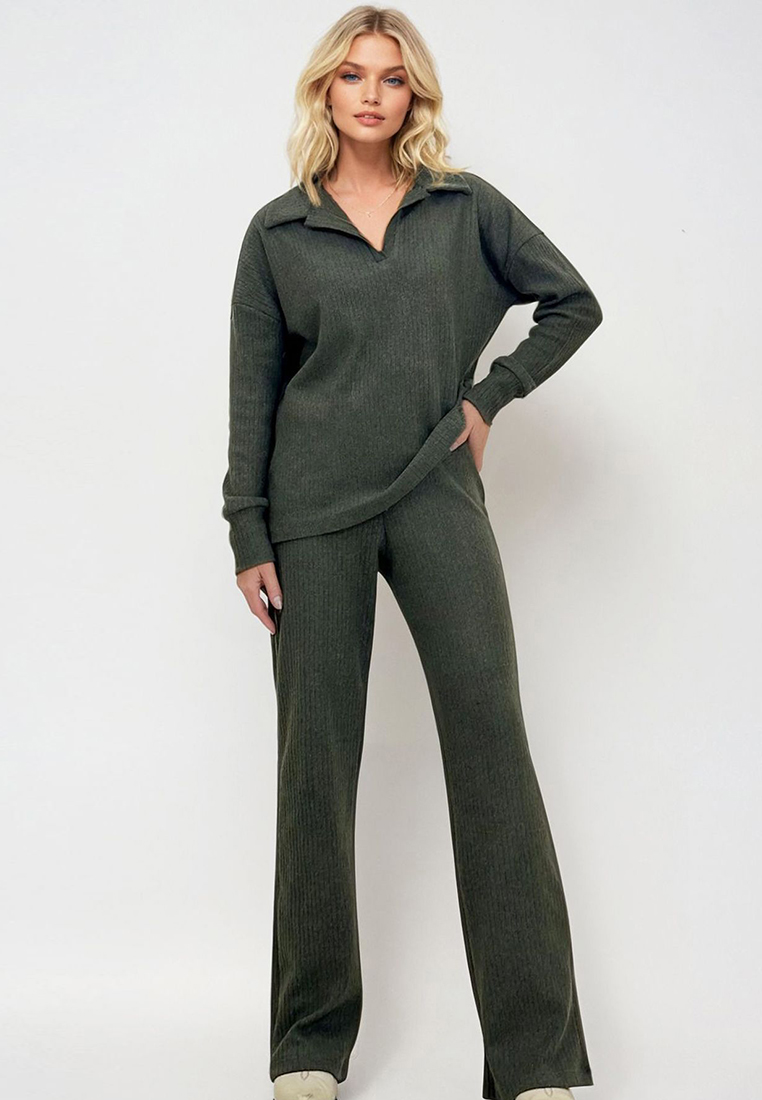 Alacati Knit Top & Pants Set