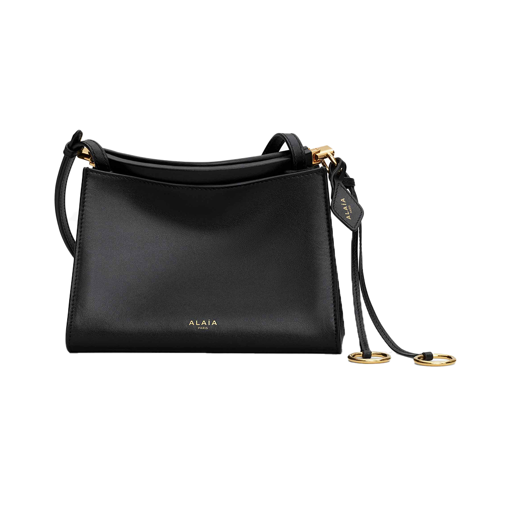 Alaia [9.9ANTI GAYA] Le Click Calfskin Small Square Bag Black
