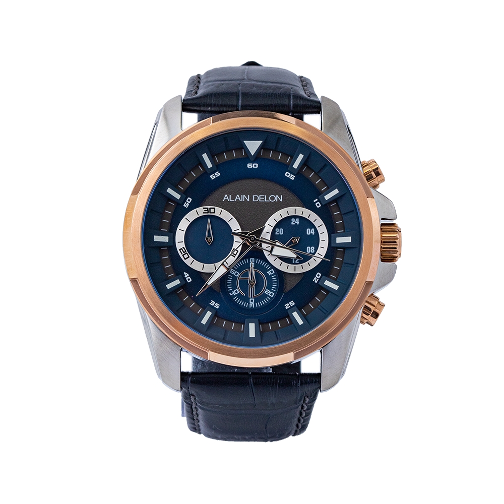 Alain Delon Jam Tangan Pria Alain Delon AD437-1382C Original