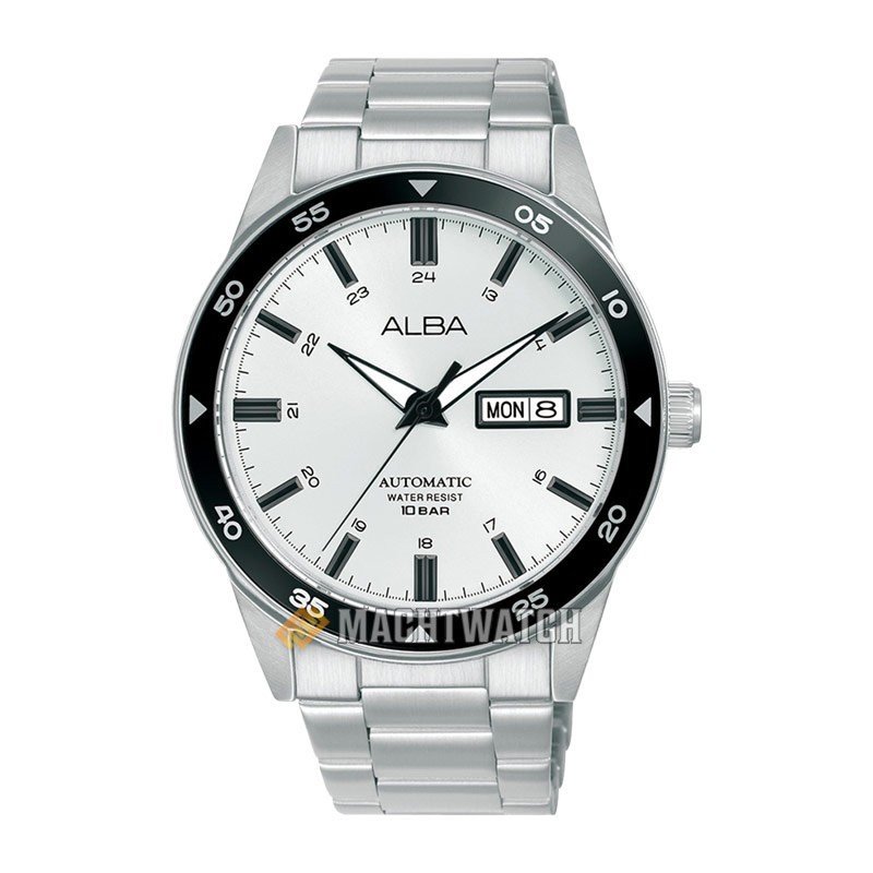 Alba [LAST CHANCE DEALS] Jam Tangan Pria Alba Mechanical AL4599X1 Automatic Men Silver White Dial St