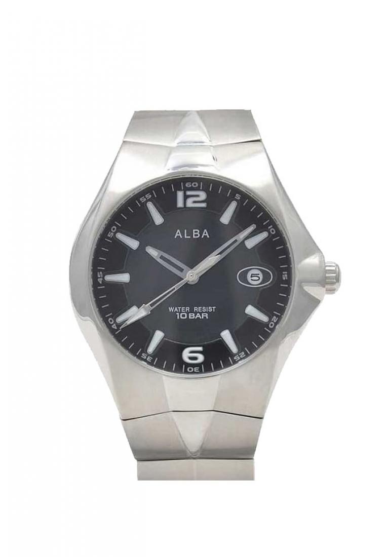Alba Jam Tangan Pria Alba Original Garansi Resmi AXDM13 Strap Stainless Steel Silver