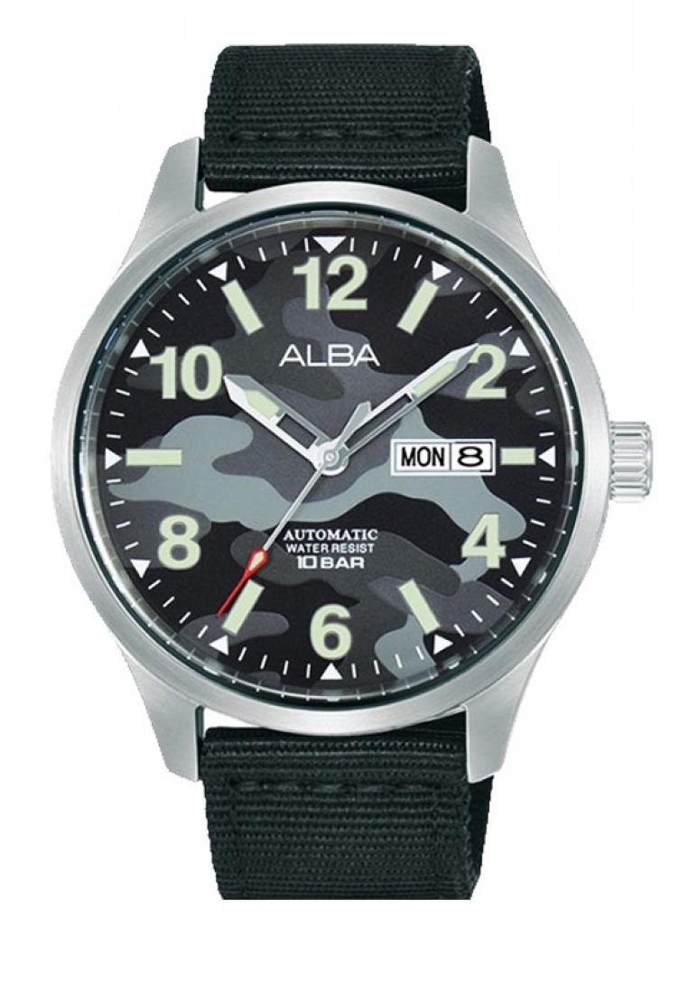 Alba Jam Tangan Pria Alba Original Garansi Resmi AL4273 AL4273X1 Strap Black Nylon Automatic