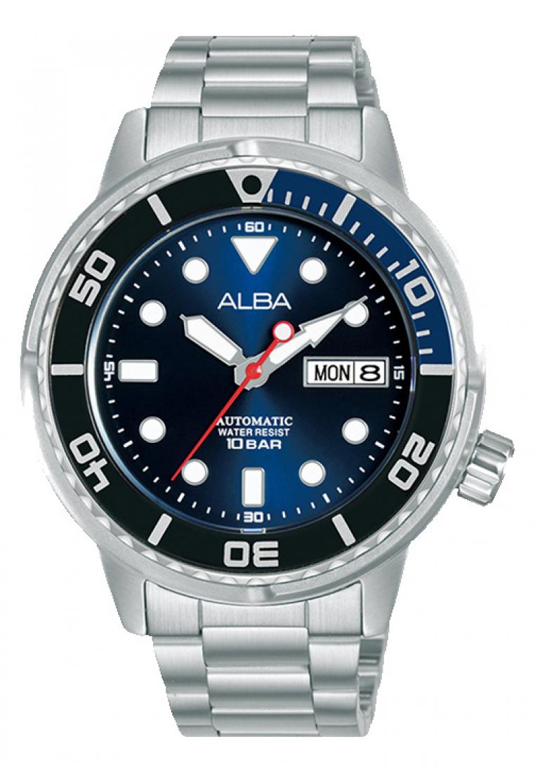 Alba Jam Tangan Pria Alba Original Garansi Resmi AL4245 AL4245X1 Strap Stainless Steel Silver Automa