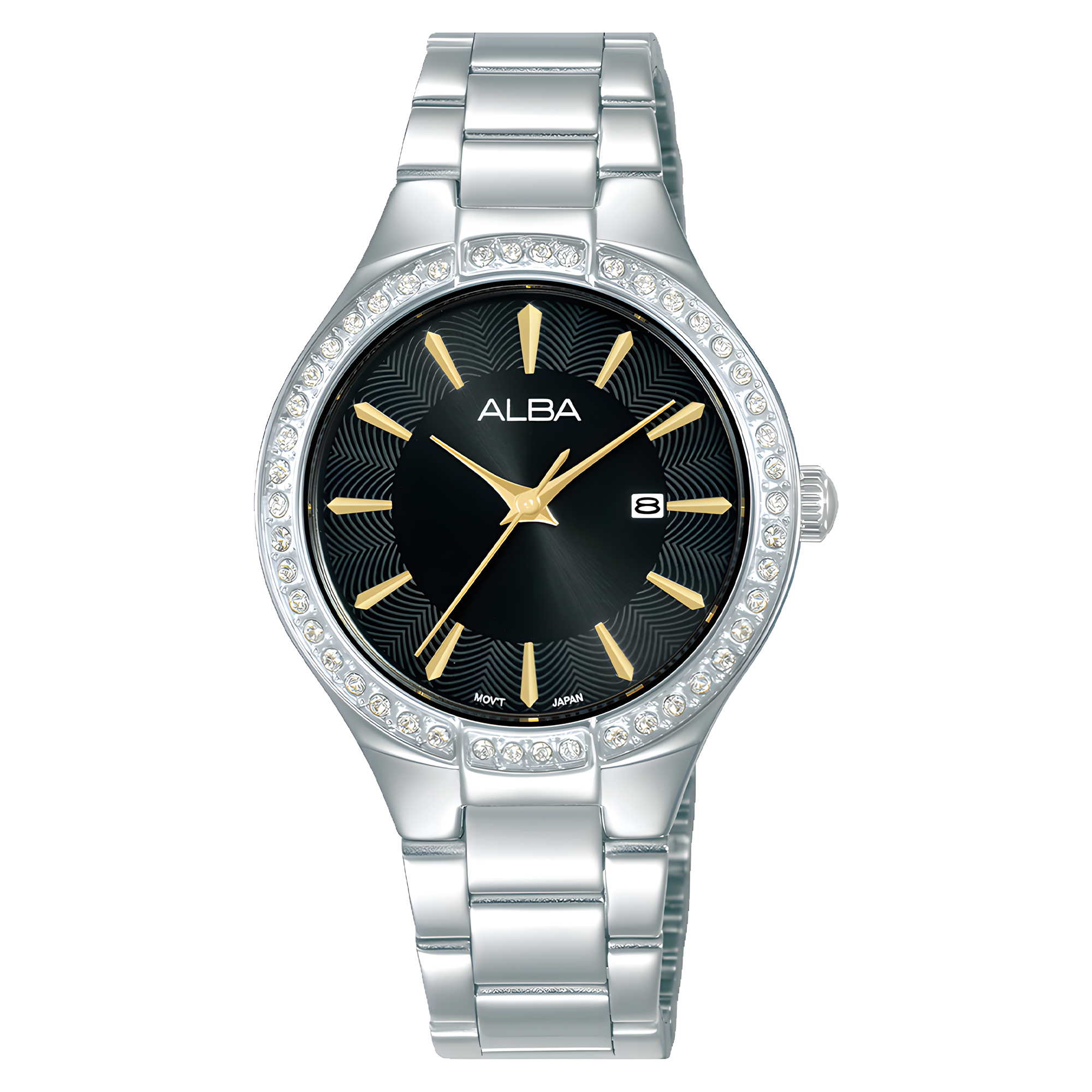 Alba Fashion Series - Women’s Watch - Black Dial - All Silver Stainless Steel - AH7DU3X1