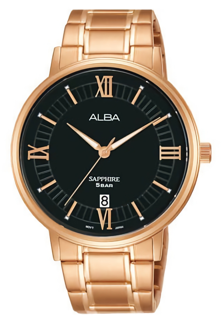 Alba - Jam Tangan Analog Pria - Rosegold - Stainless Steel Bracelet - AS9L58X1