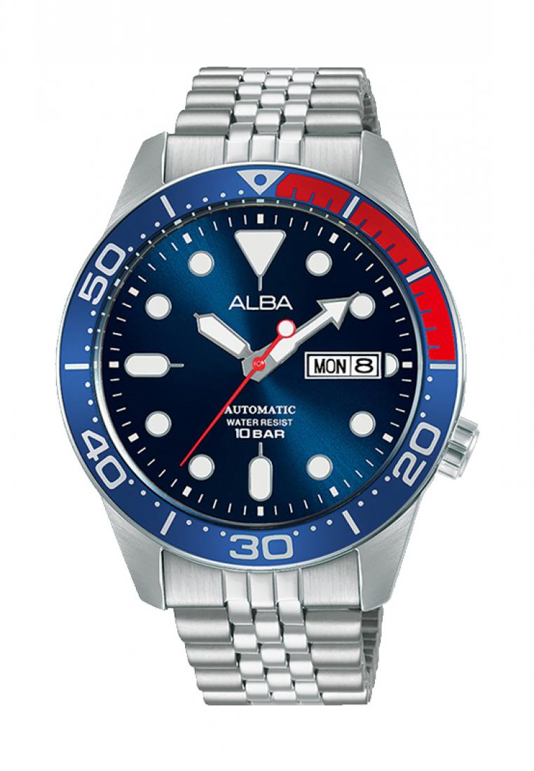 Alba Jam Tangan Pria Alba Original Garansi Resmi AL4191 AL4191X1 Strap Stainless Steel Silver Automa
