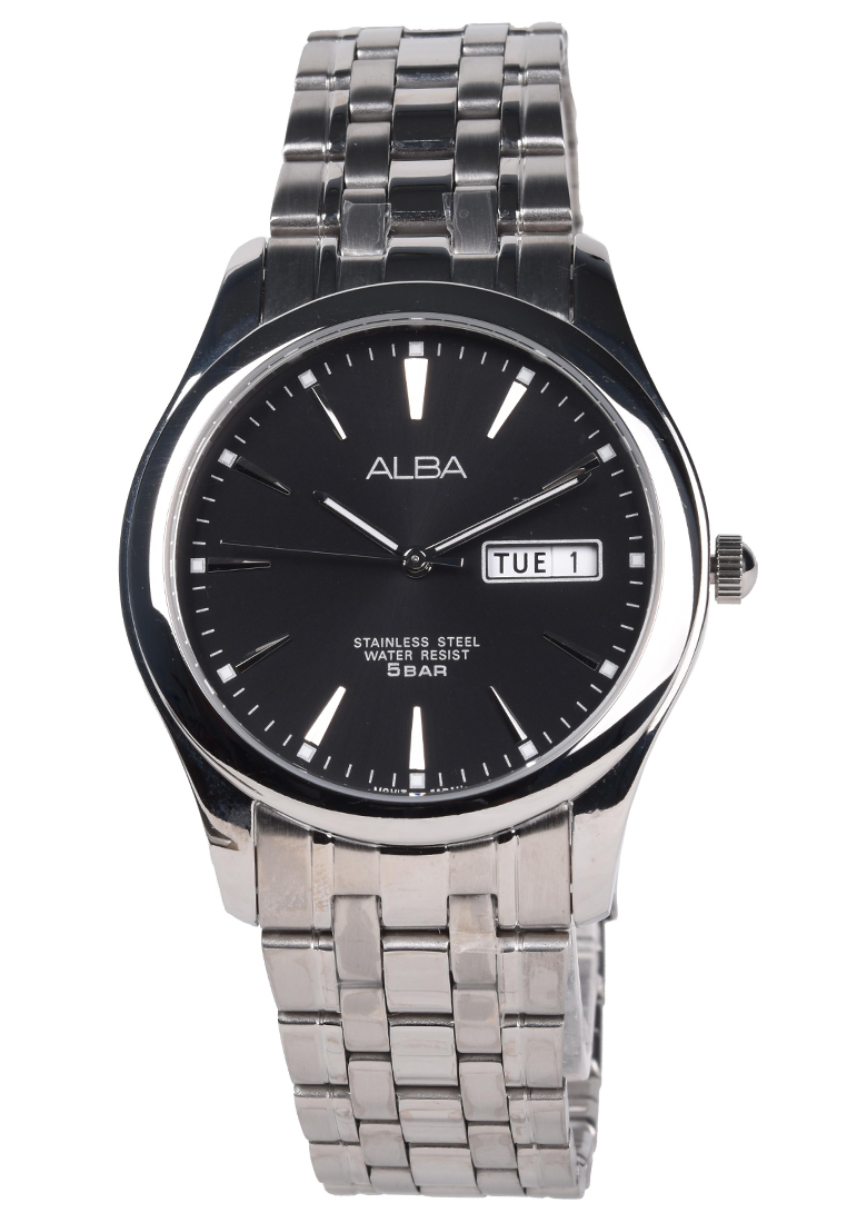 Alba - Jam Tangan Pria - Silver - Stainless Steel Bracelet - AXND55X1