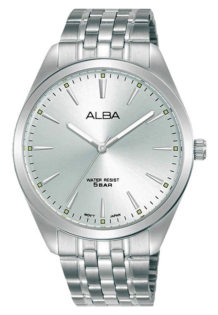 Alba Jam Tangan Pria Alba ARX107X1 Men Silver Dial Stainless Steel Strap