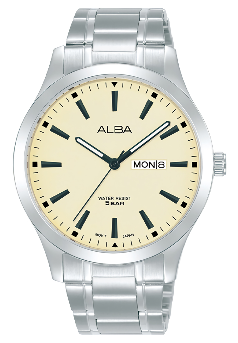 Alba Prestige - Jam Tangan Analog Pria - Silver - Stainless Steel - AJ6161X1