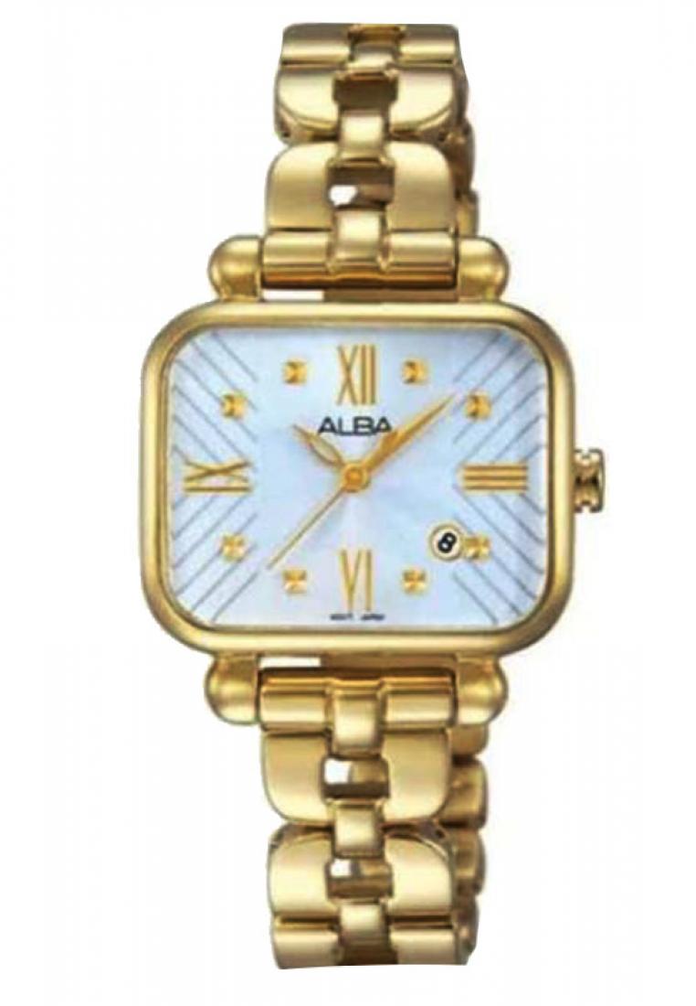 Alba Jam Tangan Wanita Alba Original AH7K02 Strap Stainless Steel Gold